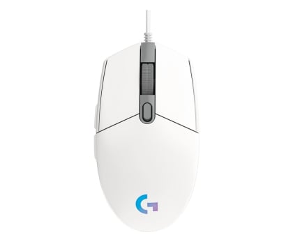 Myszka przewodowa Logitech G102 LIGHTSYNC biała